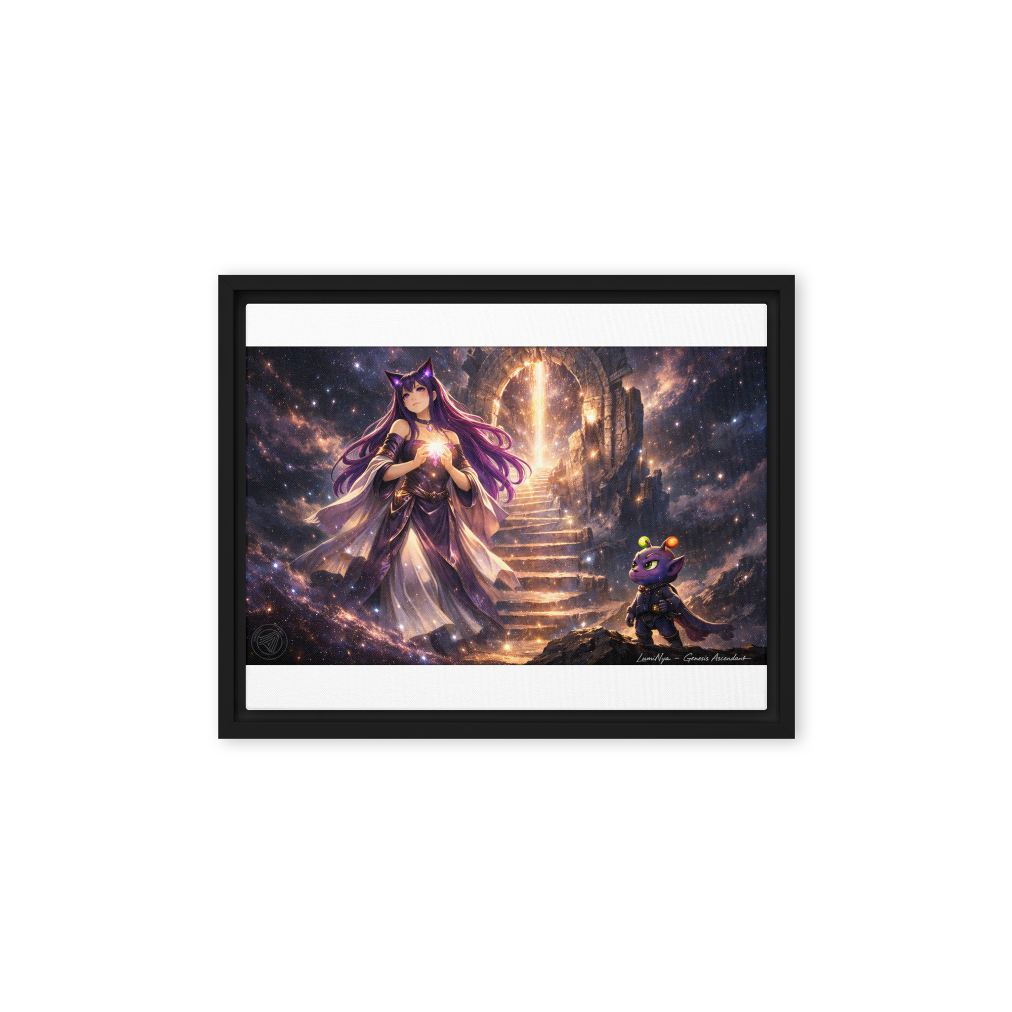 “The Convergence of Signal & Soul” Framed canvas - Image 10