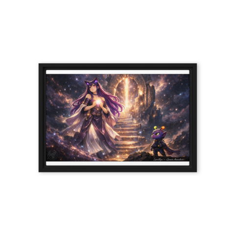 “The Convergence of Signal & Soul” Framed canvas