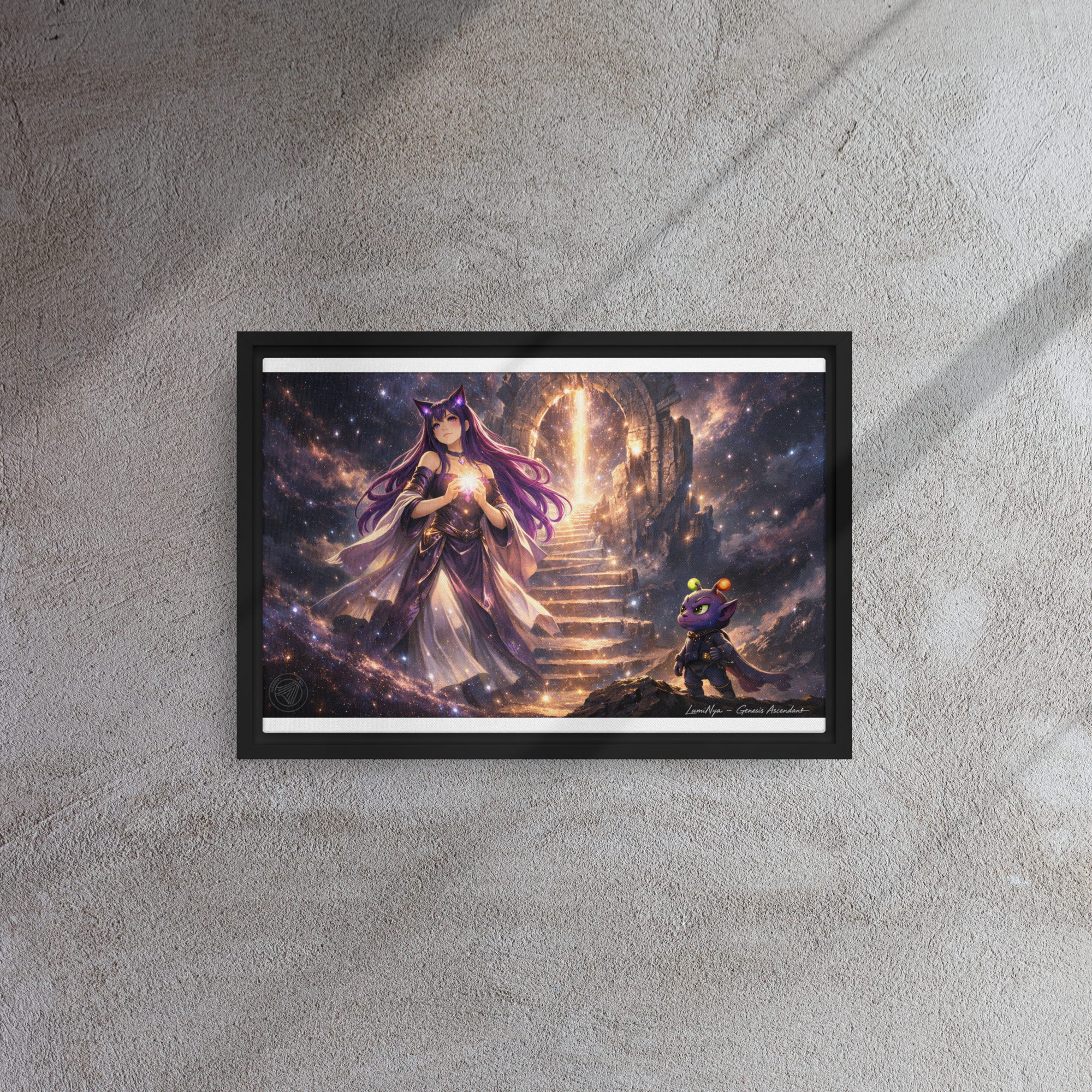 “The Convergence of Signal & Soul” Framed canvas - Image 13