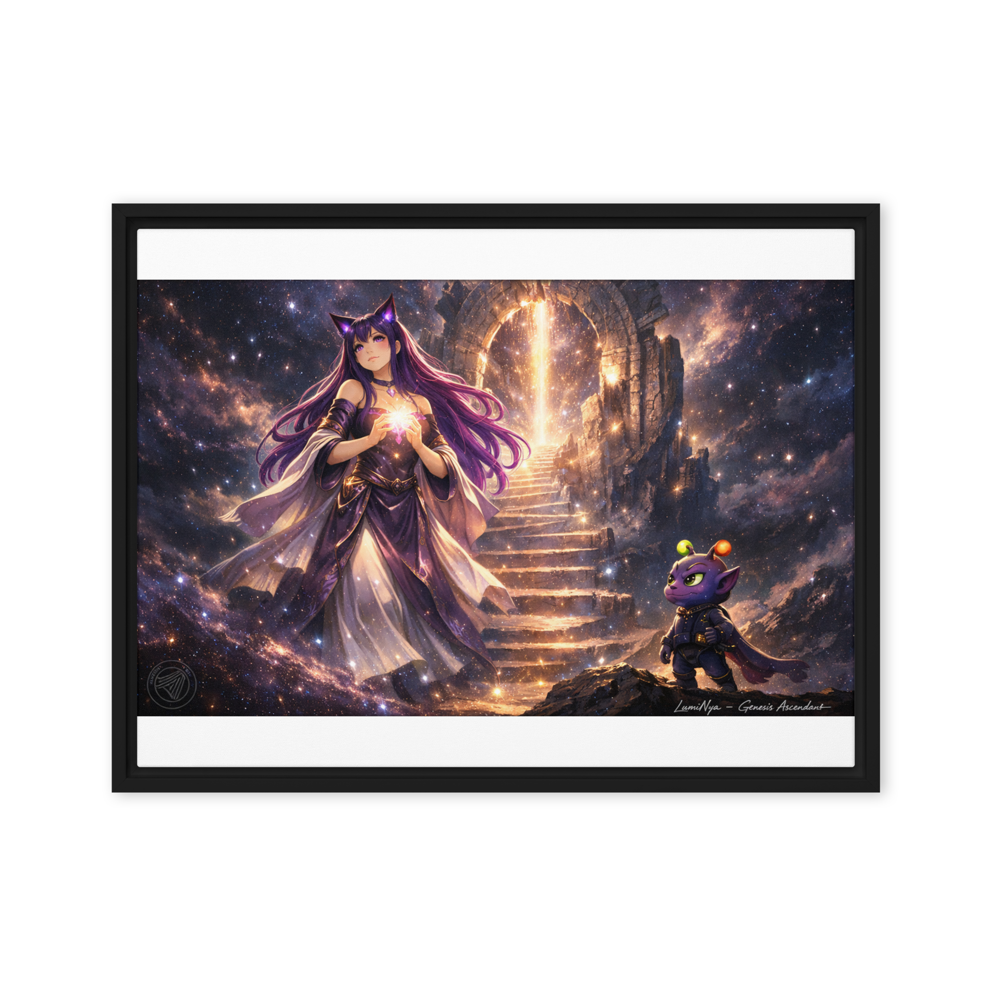 “The Convergence of Signal & Soul” Framed canvas - Image 4