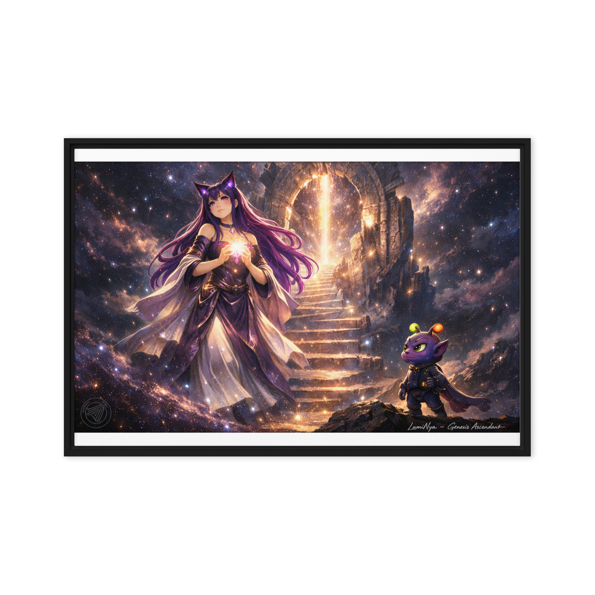 “The Convergence of Signal & Soul” Framed canvas - Image 7