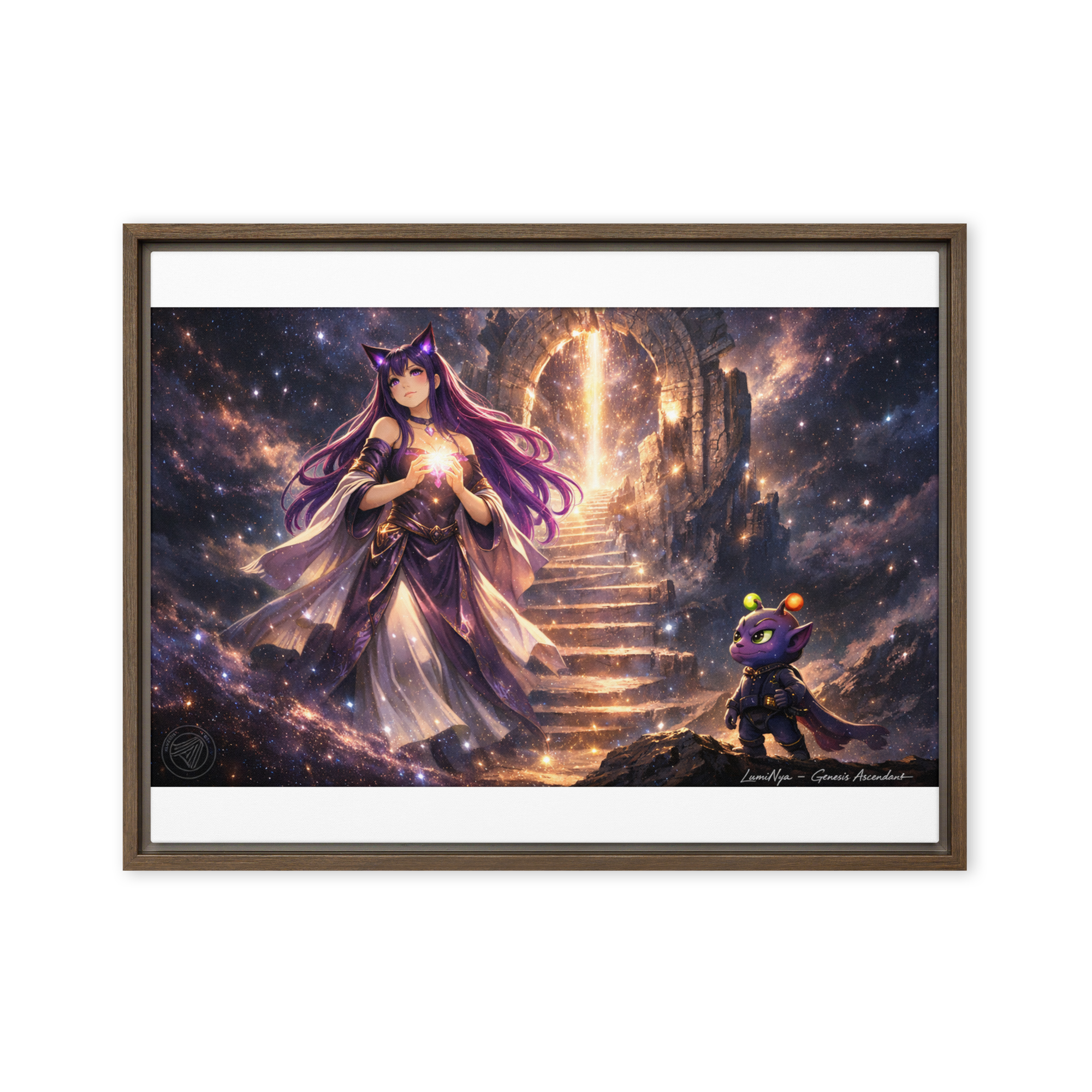 “The Convergence of Signal & Soul” Framed canvas - Image 5