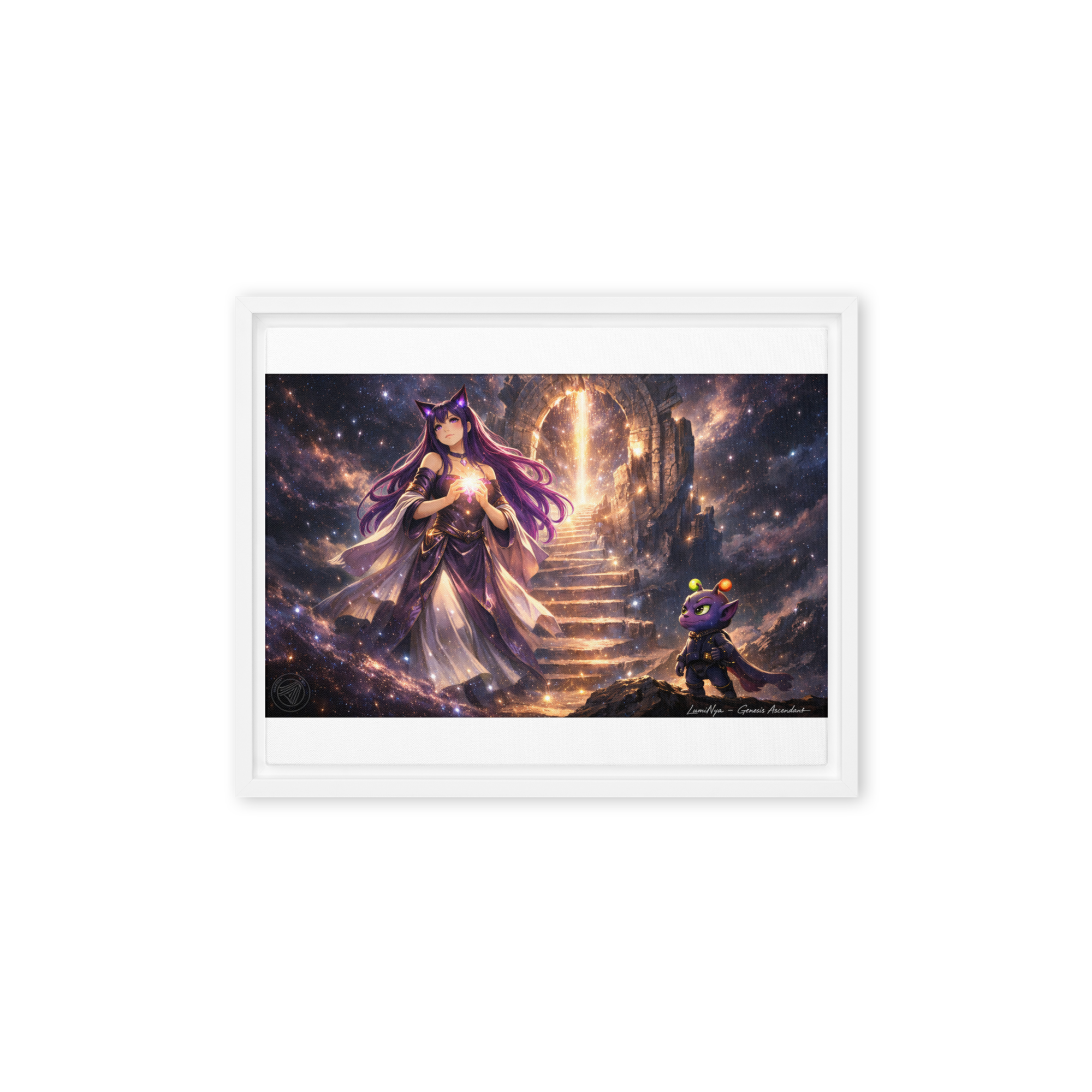 “The Convergence of Signal & Soul” Framed canvas - Image 12