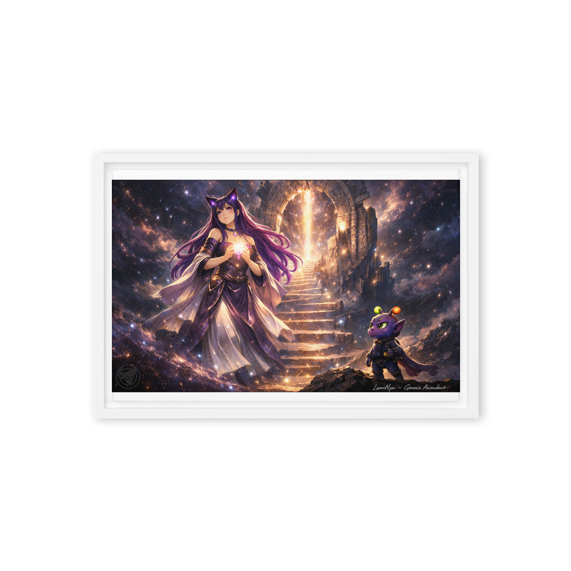 “The Convergence of Signal & Soul” Framed canvas - Image 3