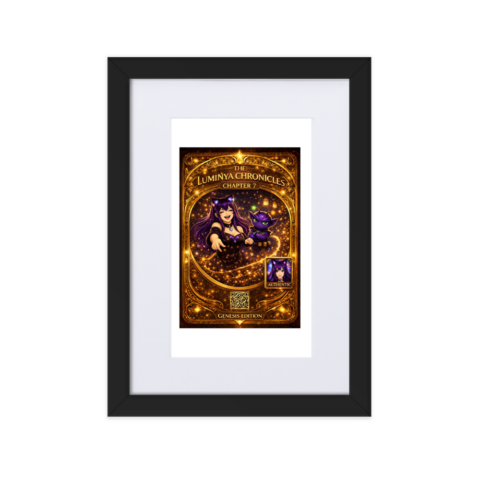 The LumiNya Chronicles β Chapter 7: The Quiet Between Signals Genesis Edition Wall Art