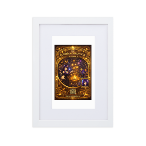 The LumiNya Chronicles β Chapter 9: Momentum Through Belief Genesis Edition Wall Art