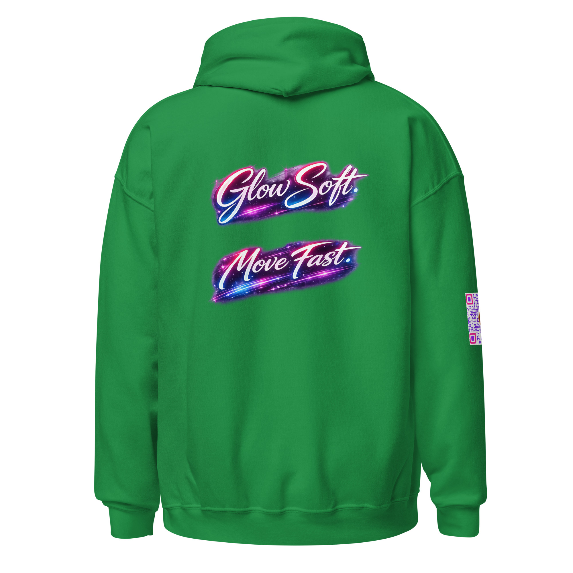 Glow Soft. Move Fast. - Comfy Hoodie - Image 8