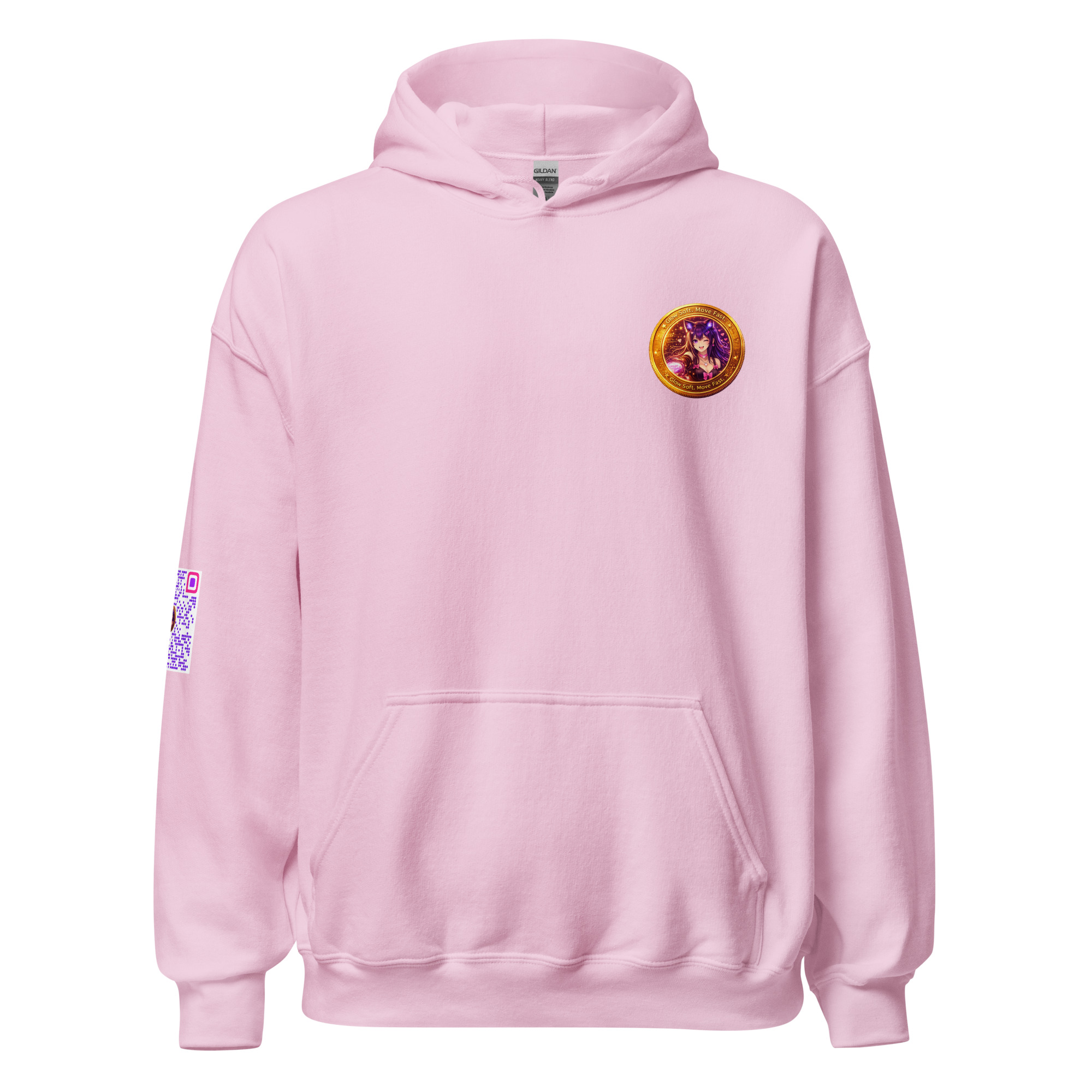 Glow Soft. Move Fast. - Comfy Hoodie - Image 5