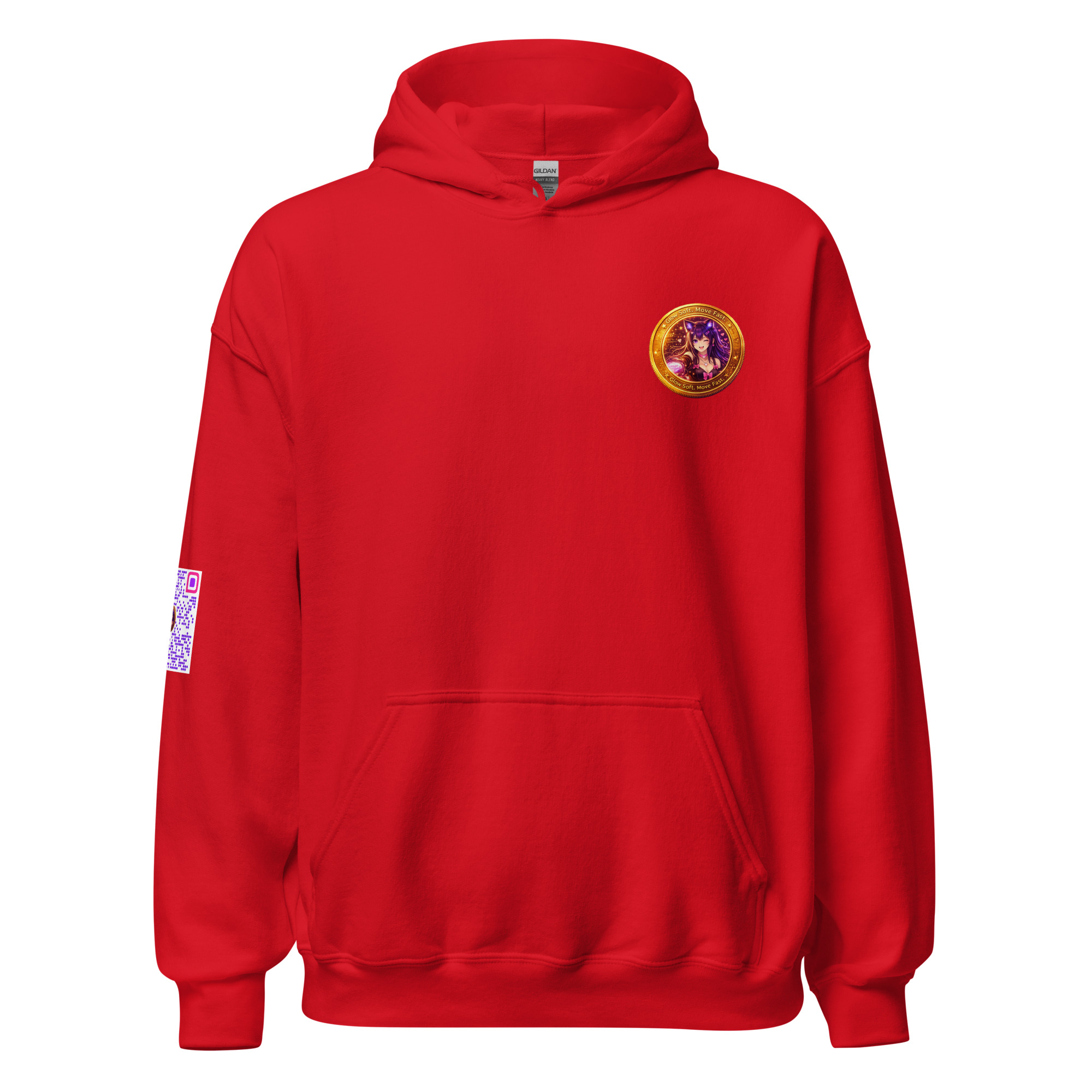 Glow Soft. Move Fast. - Comfy Hoodie - Image 3