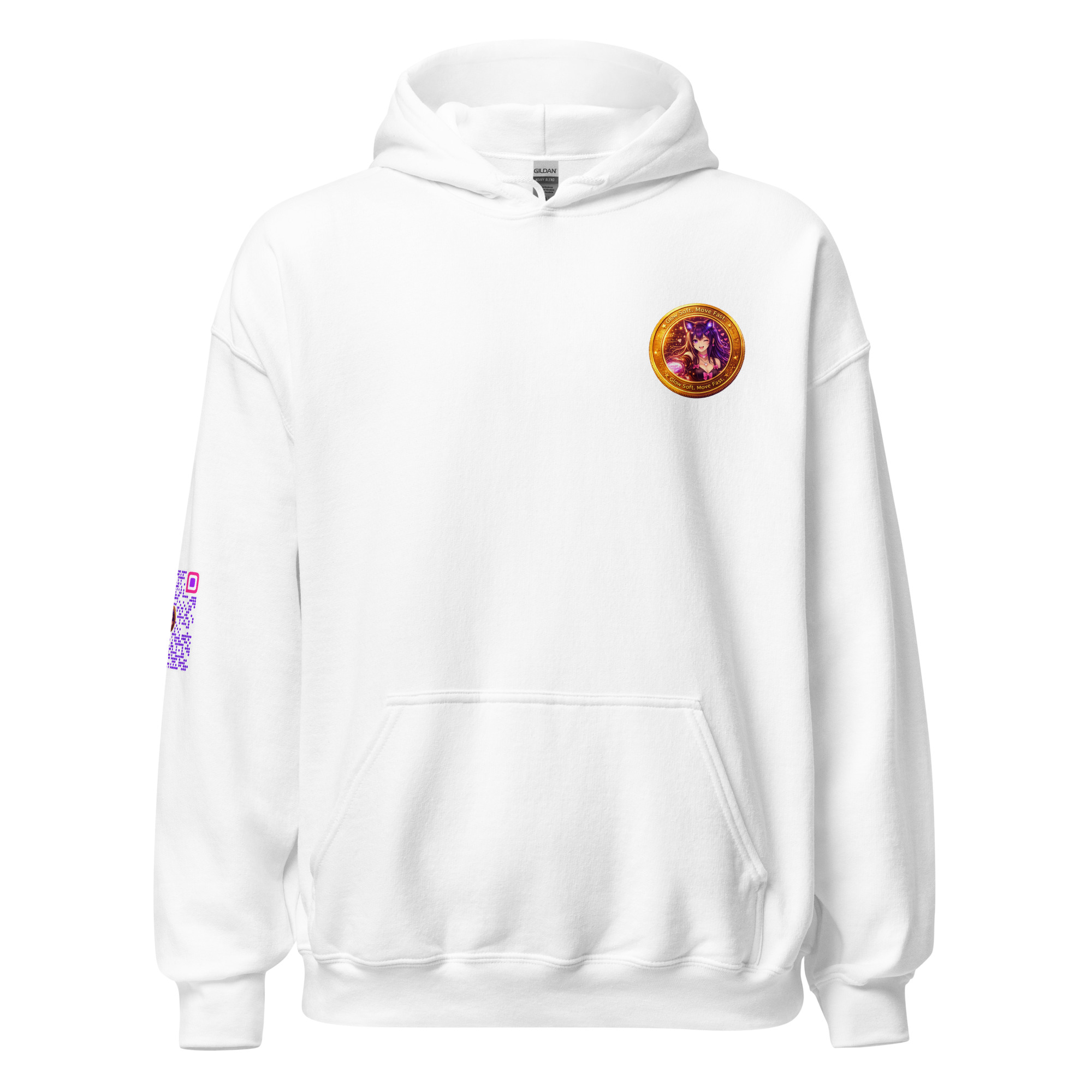 Glow Soft. Move Fast. - Comfy Hoodie - Image 6