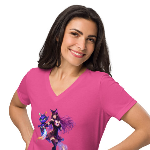 LumiNya “Signal Clean” Women’s V-Neck Tee