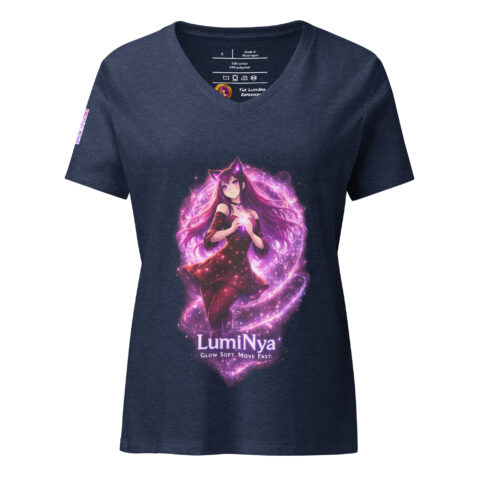 LumiNya • Glow Soft. Move Fast. – Women’s V-Neck