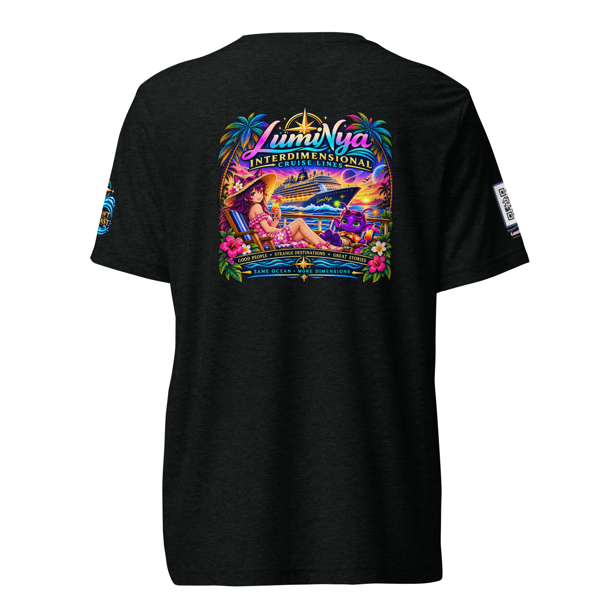 LumiNya Interdimensional Cruise Lines | Same Ocean, More Dimensions Tee - Image 3