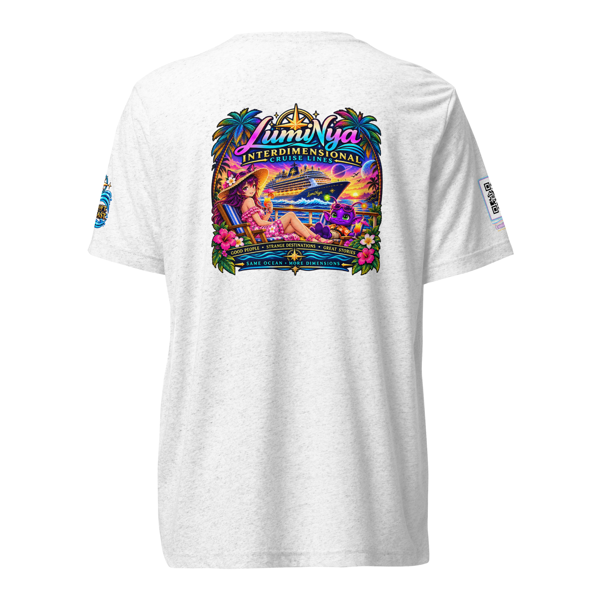 LumiNya Interdimensional Cruise Lines | Same Ocean, More Dimensions Tee - Image 4